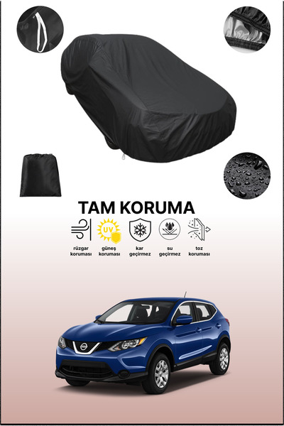 dokaca غطاء سيارة متوافق مع نيسان روج سبورت 2019 - 2021، غطاء واقي، غطاء سيارة أسود