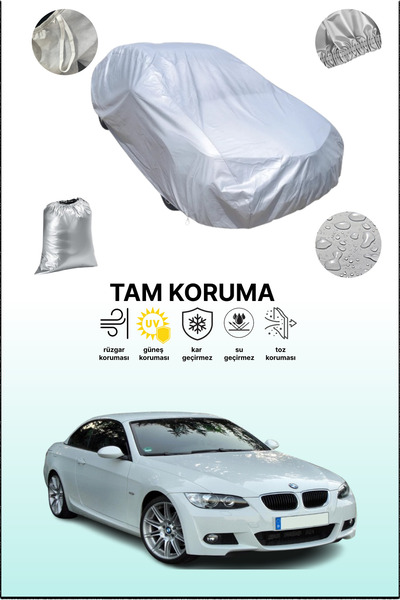 dokaca غطاء سيارة رمادي متوافق مع بي إم دبليو الفئة الثالثة كابريوليه (E93) 2007 - 2010، غطاء سيارة، غطاء واقي