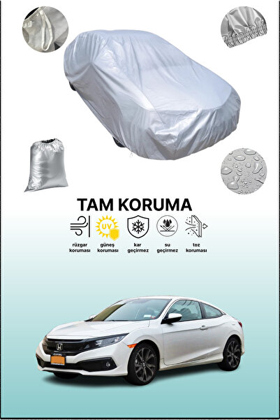 dokaca غطاء سيارة رمادي متوافق مع هوندا سيفيك إكس كوبيه، غطاء سيارة، غطاء واقي