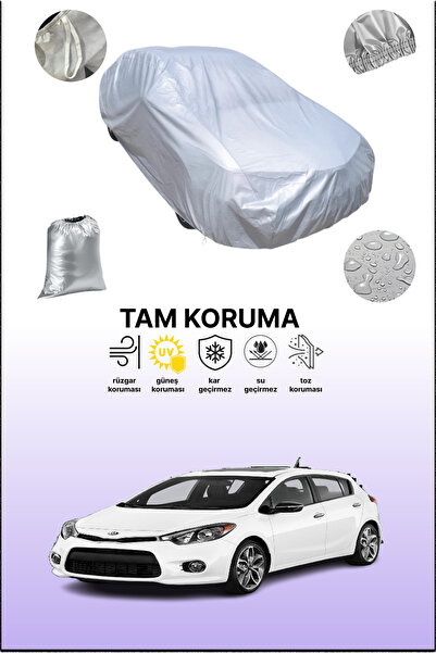 dokaca غطاء سيارة رمادي متوافق مع كيا فورتي 5، غطاء سيارة، غطاء واقي