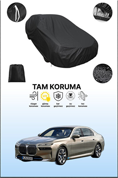 dokaca غطاء سيارة أسود متوافق مع بي إم دبليو i7، غطاء واقي، غطاء سيارة