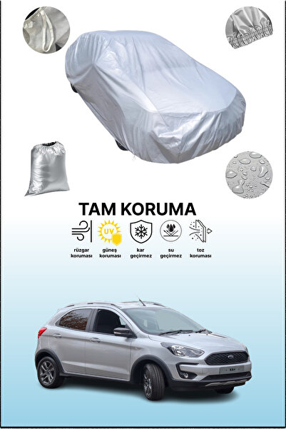dokaca غطاء سيارة رمادي متوافق مع فورد كا+ أكتيف، غطاء سيارة، غطاء واقي