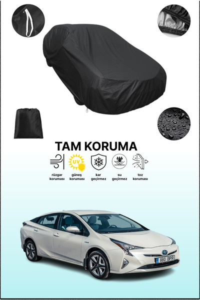 dokaca غطاء سيارة أسود متوافق مع تويوتا بريوس 4، غطاء واقي، غطاء سيارة