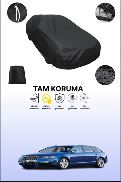 dokaca غطاء سيارة متوافق مع أودي S6 أفانت 2008 - 2011 باللون الأسود، غطاء واق...