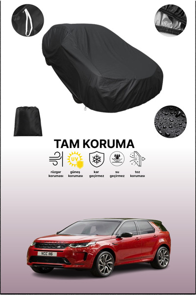 dokaca غطاء سيارة متوافق مع لاند روفر ديسكفري سبورت 2019 - 2021 باللون الأسود، غطاء واقي، غطاء سيارة