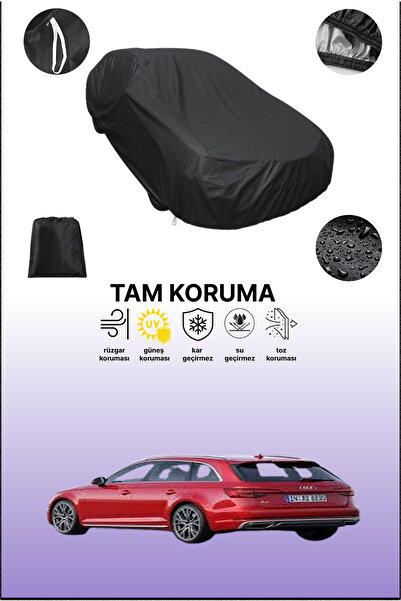 dokaca غطاء سيارة متوافق مع أودي A4 أفانت 2018 - 2019 باللون الأسود، غطاء واق...