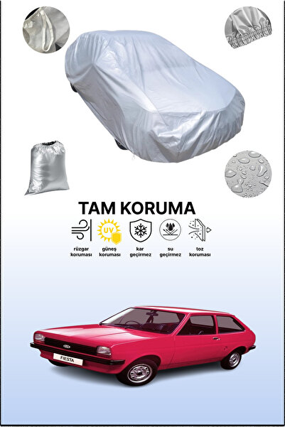 dokaca غطاء سيارة رمادي لفورد فييستا 3 أبواب 1976 - 1983، متوافق مع السيارات،...