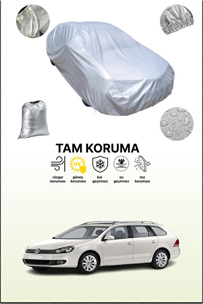 dokaca غطاء سيارة رمادي متوافق مع فولكس فاجن جولف VI فاريانت 2009 - 2013، غطا...