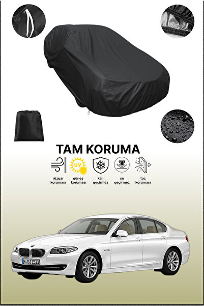 dokaca غطاء سيارة متوافق مع سيارة بي إم دبليو 5 سيريز (520D) باللون الأسود، غ...