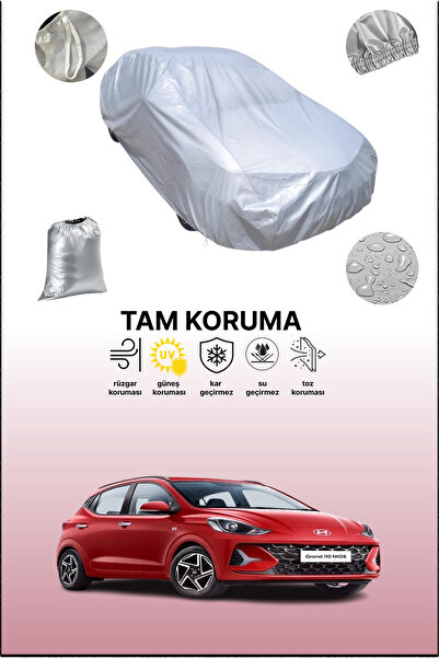 dokaca Gray Hyundai Grand I10 Nios 3 Compatible Car Cover, Car Tarpaulin, Pro...