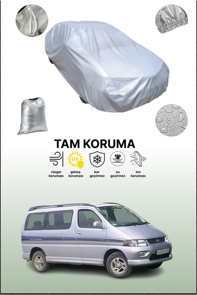 dokaca غطاء سيارة رمادي متوافق مع تويوتا هايس ريجيوس، غطاء سيارة، غطاء واقي