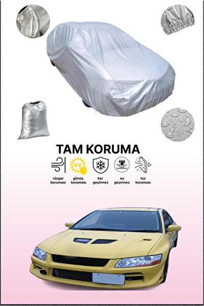 dokaca غطاء سيارة رمادي متوافق مع ميتسوبيشي لانسر إيفولوشن VII، غطاء سيارة، غطاء واقي