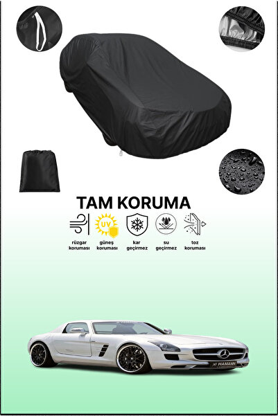 dokaca غطاء سيارة مرسيدس-بنز SLS AMG كوبيه أسود متوافق، غطاء واقي، غطاء سيارة