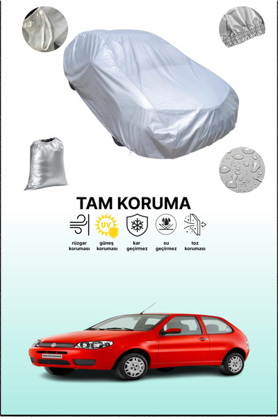 dokaca Gray Fiat Palio 2011 - 2021 Compatible Car Cover, Car Tarpaulin, Prote...