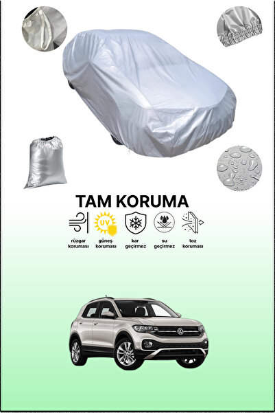 dokaca غطاء سيارة رمادي متوافق مع فولكس فاجن تي-كروس، غطاء سيارة، غطاء واقي