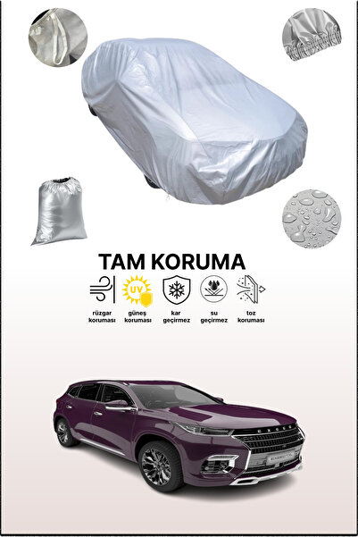 dokaca غطاء سيارة رمادي متوافق مع شيري إكسيد تي إكس إل، غطاء سيارة، غطاء واقي