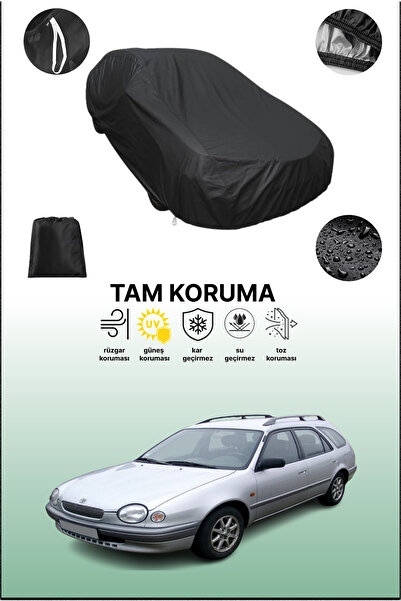 dokaca غطاء سيارة متوافق مع تويوتا كورولا واجن 8 باللون الأسود، غطاء واقي، غط...
