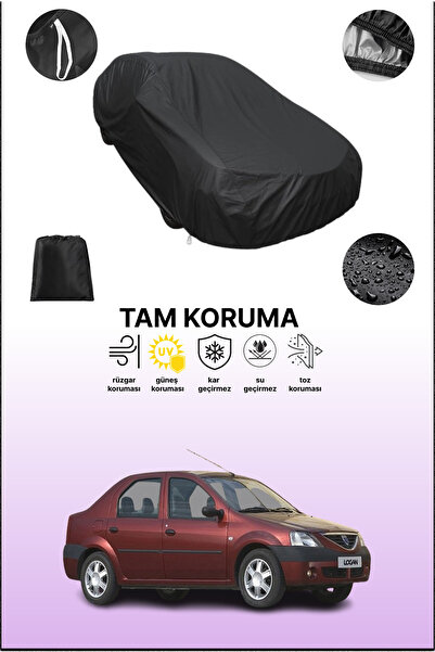 dokaca غطاء سيارة متوافق مع داسيا لوجان 2004 - 2008، غطاء واقي، غطاء سيارة أسود