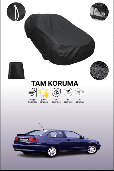 dokaca غطاء سيارة متوافق مع سيارة سيات كوردوبا كوبيه 1 باللون الأسود، غطاء وا...