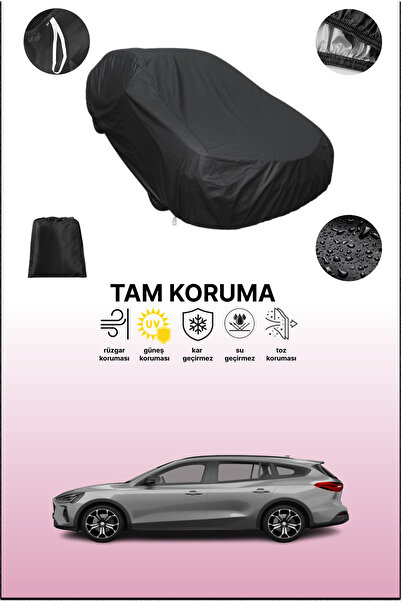 dokaca غطاء سيارة متوافق مع سيارة فورد فوكس 4 واجن باللون الأسود، غطاء حماية،...