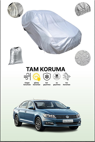 dokaca غطاء سيارة متوافق مع فولكس فاجن سانتانا باللون الرمادي، غطاء سيارة، غط...