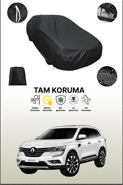 dokaca غطاء سيارة متوافق مع رينو كوليوس باللون الأسود، غطاء واقي، غطاء سيارة