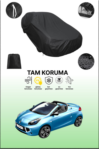 dokaca غطاء سيارة أسود متوافق مع رينو ويند، غطاء واقي، غطاء سيارة