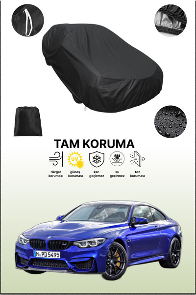 dokaca غطاء سيارة أسود متوافق مع بي إم دبليو إم 4، غطاء واقي، غطاء سيارة
