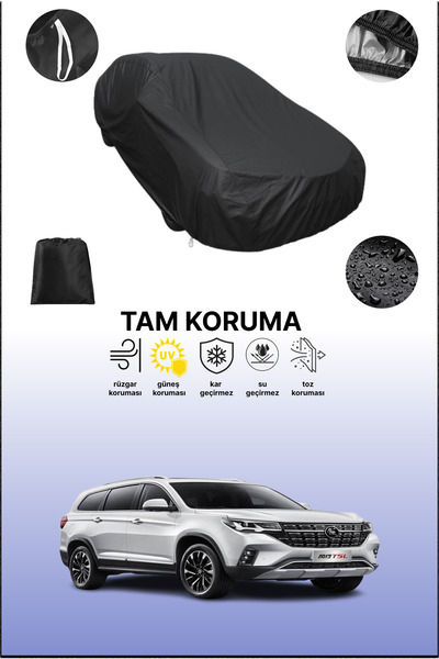 dokaca غطاء سيارة متوافق مع فورثينج T5L باللون الأسود، غطاء واقي، غطاء سيارة