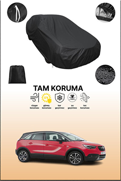 dokaca غطاء سيارة أسود متوافق مع فوكسهول كروس لاند x، غطاء واقي، غطاء سيارة