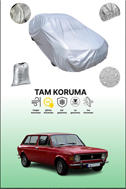 dokaca غطاء سيارة متوافق مع فيات 128 فاميليار باللون الرمادي، غطاء سيارة، غطاء واقي