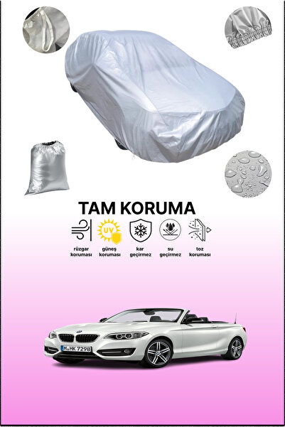 dokaca غطاء سيارة رمادي متوافق مع سيارة بي إم دبليو 2 سيريز كابريوليه 2014 - 2017، غطاء سيارة، غطاء واقي