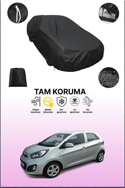 dokaca غطاء سيارة متوافق مع كيا بيكانتو - 5 أبواب 2011 - 2015، أسود اللون، غط...