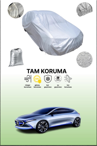 dokaca غطاء سيارة مرسيدس-بنز كونسبت إي كيو باللون الرمادي، غطاء سيارة، غطاء واقي