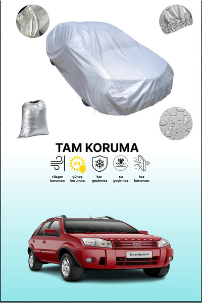 dokaca غطاء سيارة رمادي متوافق مع فورد إيكوسبورت 1، غطاء سيارة، غطاء واقي