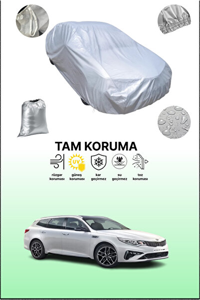 dokaca غطاء سيارة رمادي متوافق مع كيا أوبتيما سبورت واجون 2018 - 2021، غطاء س...