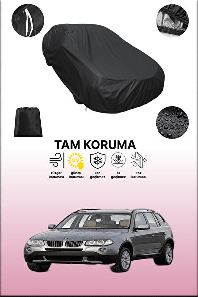 dokaca غطاء سيارة متوافق مع بي إم دبليو إكس 3 باللون الأسود، غطاء واقي، غطاء سيارة
