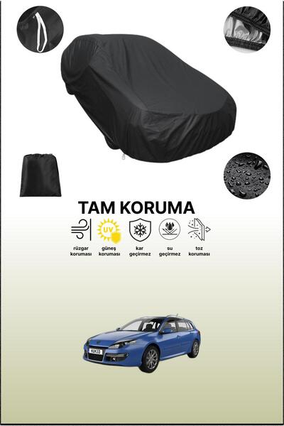 dokaca غطاء سيارة متوافق مع رينو لاجونا إستيت 2007 - 2010، لون أسود، غطاء واق...