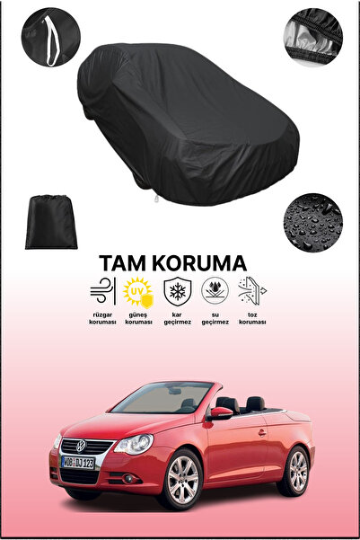 dokaca غطاء سيارة متوافق مع فولكس فاجن إيوس 2006 - 2011، أسود اللون، غطاء واقي، غطاء سيارة