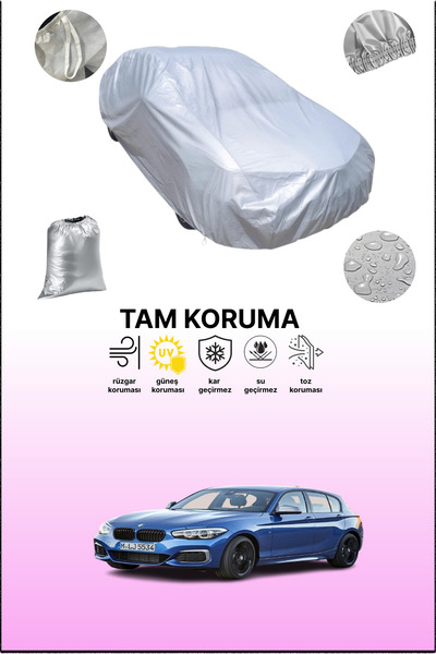 dokaca غطاء سيارة رمادي متوافق مع بي إم دبليو الفئة 1 (F20) 2015 - 2017، غطاء سيارة، غطاء واقي