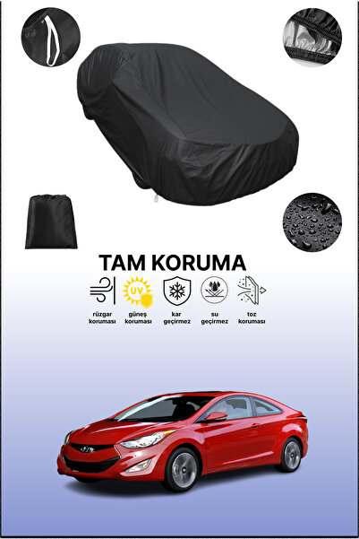 dokaca غطاء سيارة متوافق مع هيونداي إلنترا كوبيه 2012 - 2021، غطاء واقي، غطاء سيارة أسود