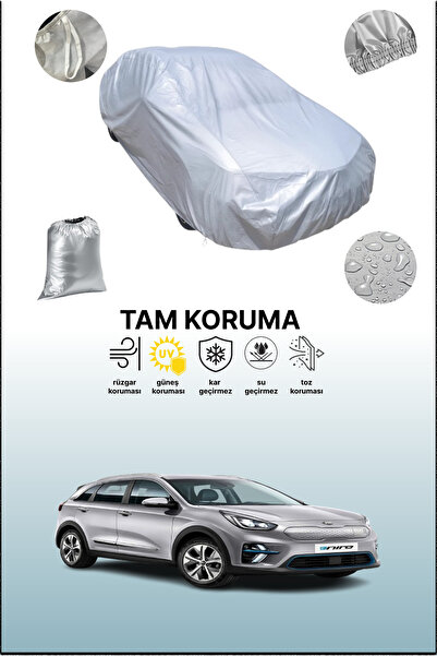 dokaca غطاء سيارة رمادي متوافق مع كيا إي-نيرو 2018 - 2021، غطاء سيارة، غطاء واقي