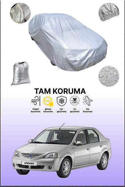 dokaca غطاء سيارة رمادي متوافق مع داسيا لوجان سيدان، غطاء سيارة، غطاء واقي