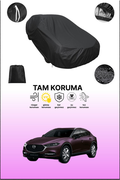dokaca غطاء سيارة متوافق مع مازدا CX-4 باللون الأسود، غطاء واقي، غطاء سيارة