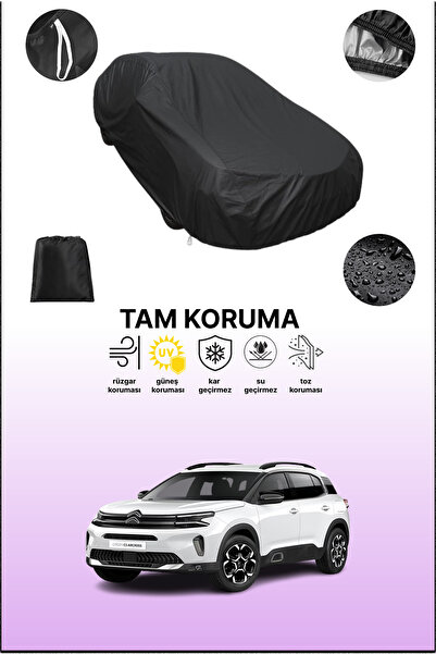 dokaca غطاء سيارة متوافق مع سيتروين C5 إيركروس باللون الأسود، غطاء واقي، غطاء...