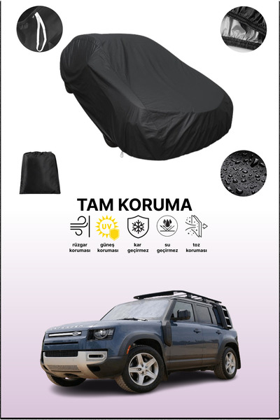 dokaca غطاء سيارة متوافق مع لاند روفر ديفندر 110 2019 - 2021، غطاء واقي، غطاء سيارة أسود