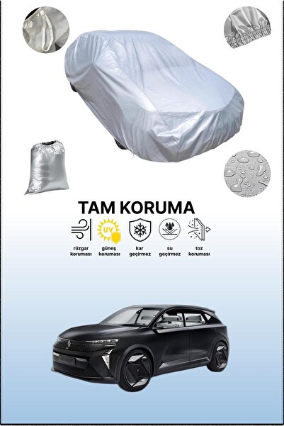 dokaca غطاء سيارة رمادي متوافق مع رينو سينيك فيجن، غطاء سيارة، غطاء واقي