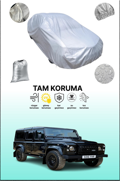 dokaca غطاء سيارة رمادي متوافق مع لاند روفر ديفندر 110 2012 - 2016، غطاء سيارة، غطاء واقي