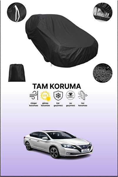 dokaca غطاء سيارة أسود متوافق مع نيسان سيلفي الكهربائية، غطاء واقي، غطاء سيارة