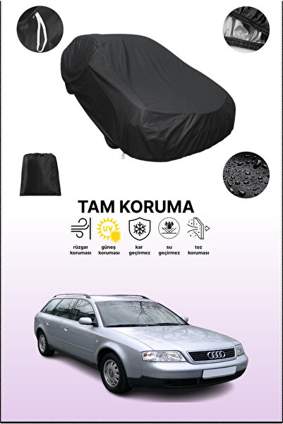 dokaca غطاء سيارة متوافق مع أودي A6 أفانت 1998 - 2001 باللون الأسود، غطاء واق...